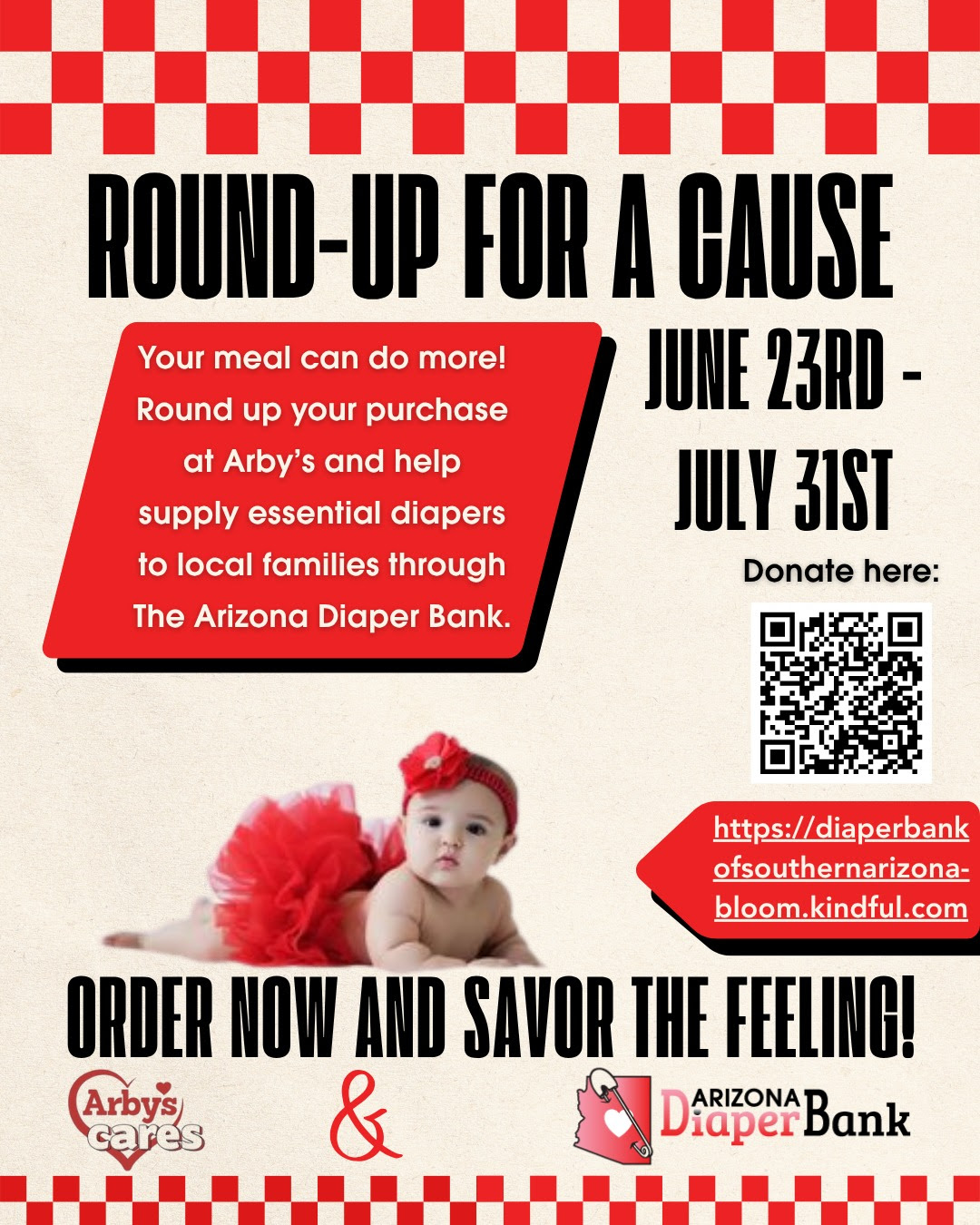 round-up for a cause - Diaper Bank