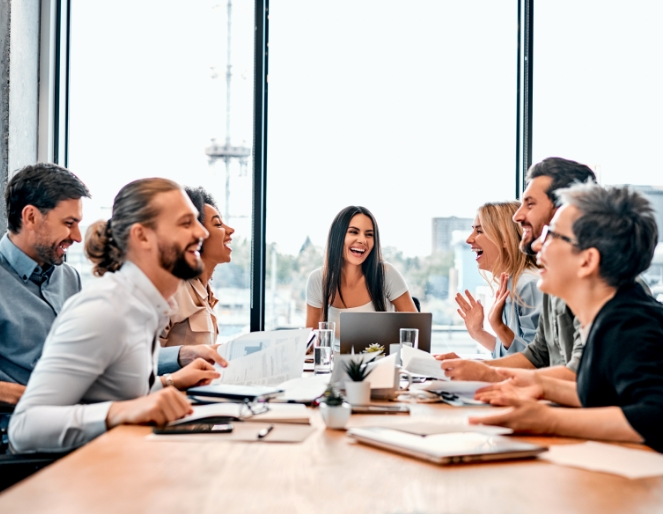 group of people meeting